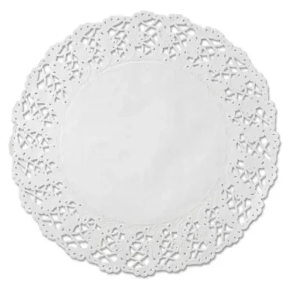 Hoffmaster® Kenmore Lace Doilies, Round, 16.5", White, 500/Carton