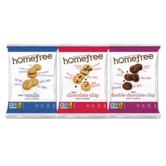 Homefree® Gluten Free Mini Cookies Variety Pack, 30 Packs/Carton