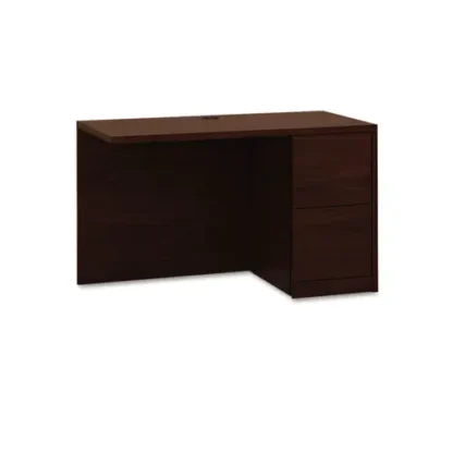 HON® 10500 Series L Workstation Return, Full-Height Right Pedestal, Mahogany