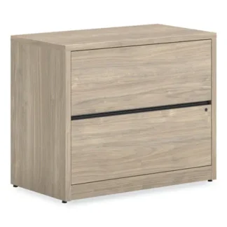 HON® 10500 Series Lateral File, 2 Legal/Letter-Size File Drawers, Kingswood Walnut