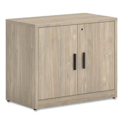 HON® 10500 Series Storage Cabinet with Doors, Kingswood Walnut, 36" x 20" x 29.5"