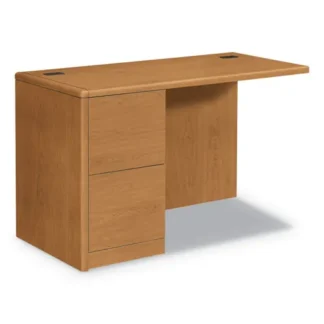 HON® 10700 Series Full Left Pedestal Return, 48w x 24d x 29.5h, Harvest