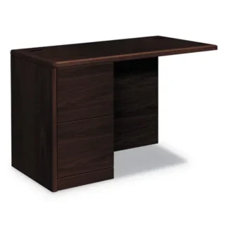 HON® 10700 Series Full Left Pedestal Return, Mahogany, 48"W x 24"D x 29.5"H