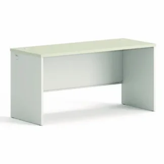 HON® 38000 Series Desk Shell, 60" x 24" x 30", Light Gray/Silver