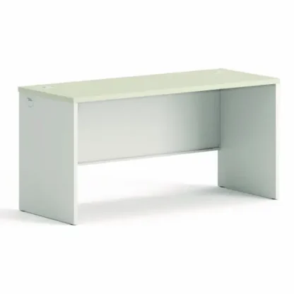 HON® 38000 Series Desk Shell, 60" x 24" x 30", Light Gray/Silver
