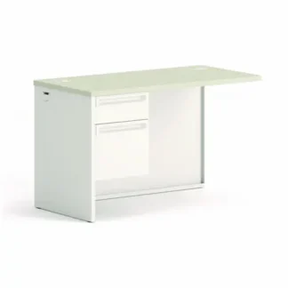HON® 38000 Series Return Pedestal, Box/File, Left, Silver Mesh/Light Gray
