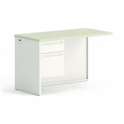 HON® 38000 Series Return Pedestal, Box/File, Left, Silver Mesh/Light Gray