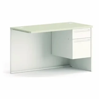HON® 38000 Series Return Pedestal, Box/File, Right, Silver/Light Gray
