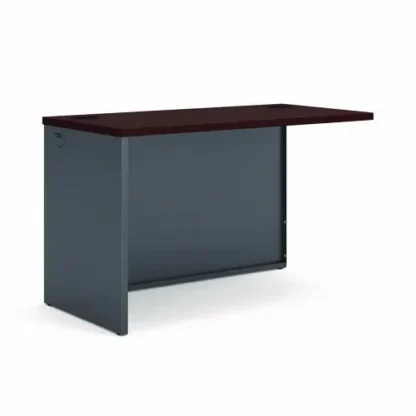 HON® 38000 Series Return Shell, Left, 48w x 24d x 29.5h, Mahogany/Charcoal