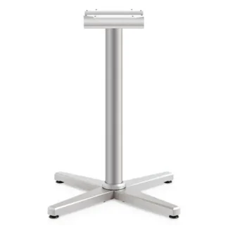 HON® Arrange X-Leg Base for 30" to 36" Tops, Silver