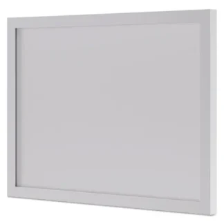 HON® BL Series Frosted Glass Modesty Panel, 39.5w x 0.13d x 27.25h, Silver/Frosted