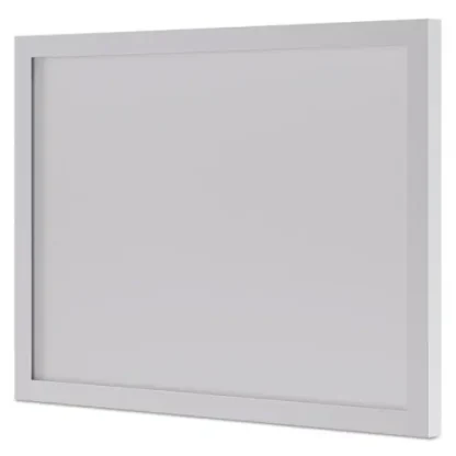 HON® BL Series Frosted Glass Modesty Panel, 39.5w x 0.13d x 27.25h, Silver/Frosted