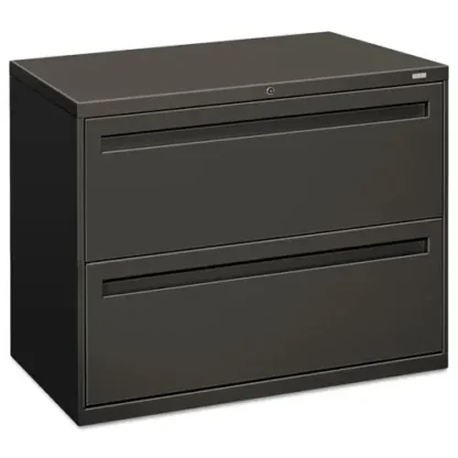 HON® Brigade 700 Series Lateral File, 2 Legal/Letter-Size File Drawers, Charcoal