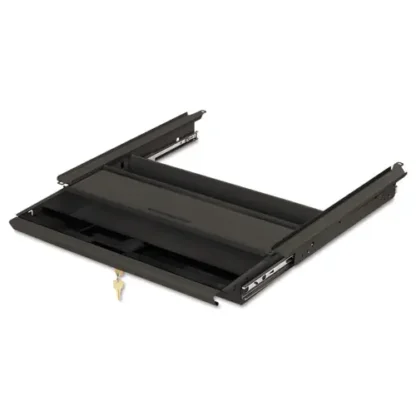 HON® Center Drawer, Use with 38000 Series, Stationmaster, Metal, Charcoal