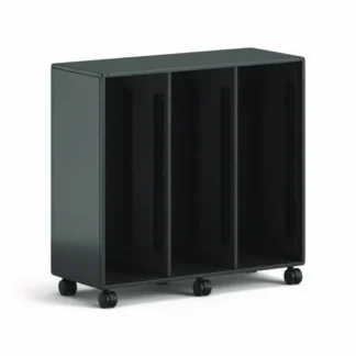 HON® Class-ifi Tote Storage Cabinet, Three-Wide, Charcoal Gray