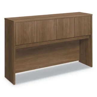 HON® Foundation Hutch with Doors, Compartment, Pinnacle Finish, 60"W x 14.63"D x 37.13"H