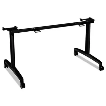 HON® Huddle Flip-Top Table Base for 24" Deep Tops, Charcoal, 51.63"W x 23.5"D x 28.38"H