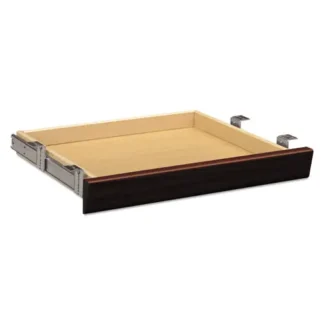 HON® Laminate Angled Center Drawer, Mahogany, 22"W x 15.38"D x 2.5"H