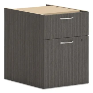 HON® Mod Hanging Pedestal, 2-Drawer, Box/File, Left or Right, Slate Teak