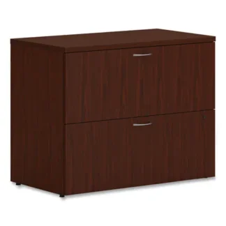 HON® Mod Lateral File, 2 Legal/Letter-Size File Drawers, Traditional Mahogany