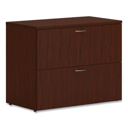 HON® Mod Lateral File, 2 Legal/Letter-Size File Drawers, Traditional Mahogany