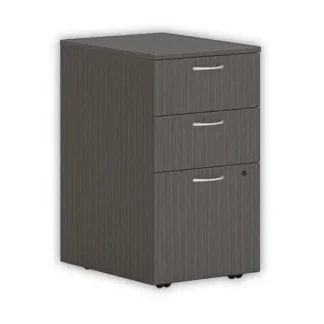 HON® Mod Mobile Pedestal, 3-Drawer Box/Box/File, Legal/Letter, Slate Teak