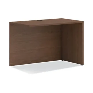 HON® Mod Return Shell, Reversible, 42"W x 24"D x 29"H, Sepia Walnut