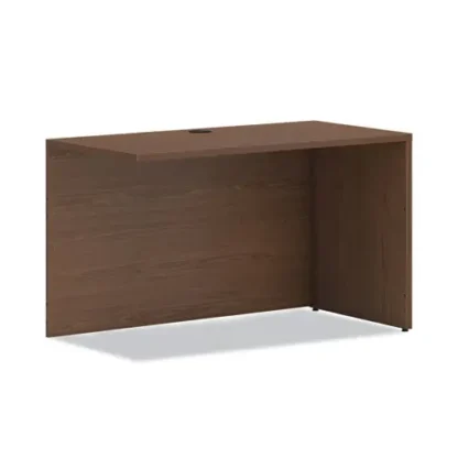HON® Mod Return Shell, Reversible (Left or Right), 48w x 24d x 29h, Sepia Walnut