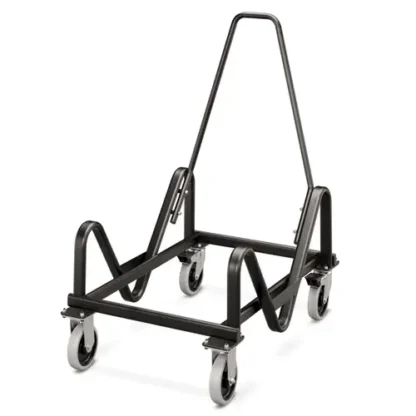 HON® Olson Stacker Series Cart, Black, Metal, 21.38" W x 35.5" D x 37" H