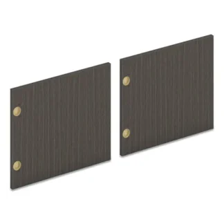 HON® Pair of Mod Laminate Doors for 72"W Mod Desk Hutch, Slate Teak