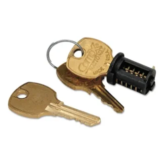 HON® Removable Core Lock Kit for HON Credenzas, Desks, Lateral Files and Workstations, Black