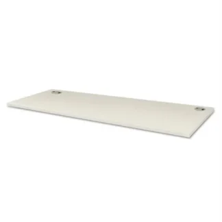 HON® Voi Rectangular Worksurface, Two Grommets, 60" x 24", Silver