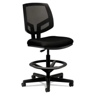 HON® Volt Series Mesh Back Adjustable Task Stool, Supports Up to 275 lb, Black