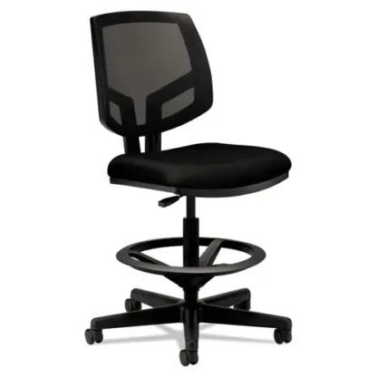 HON® Volt Series Mesh Back Adjustable Task Stool, Supports Up to 275 lb, Black
