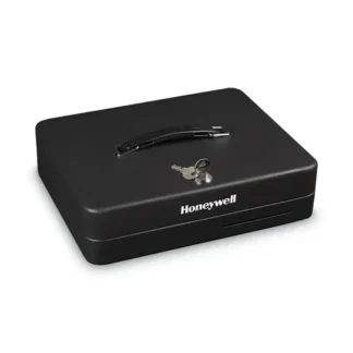 Honeywell Deluxe Cash Security Box, Steel, Black