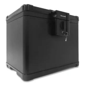 Honeywell Molded Fire and Water File Chest, 0.6 cu ft, Black