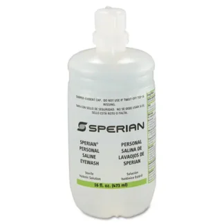 Honeywell Saline Personal Eyewash Bottles, 16 oz, 12/Carton