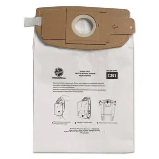 Hoover® Commercial Disposable Vacuum Bags, Standard B, 10/Pack