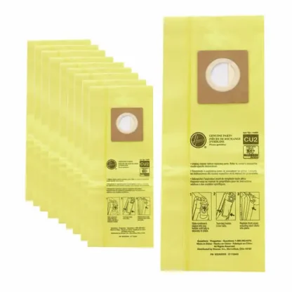 Hoover® Commercial HushTone Vacuum Bags, Yellow, 10/Pack