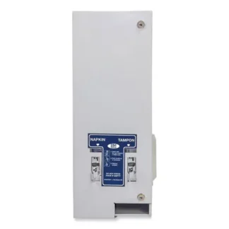 HOSPECO® Dual Sanitary Napkin/Tampon Dispenser, 25 Cent Coin Mechanism