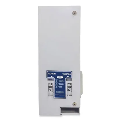 HOSPECO® Dual Sanitary Napkin/Tampon Dispenser, 25 Cent Coin Mechanism