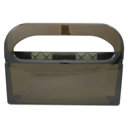 HOSPECO® Health Gards Toilet Seat Cover Dispenser, Smoke, Half-Fold, 16" x 3.25" x 11.5"