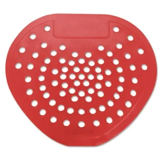 HOSPECO® Health Gards Vinyl Urinal Screen, Cherry Scent, Red, Dozen