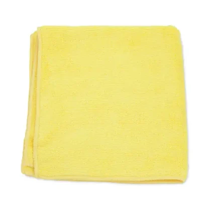 HOSPECO® MicroWorks Microfiber Towels, 12" x 12", Yellow, Dozen