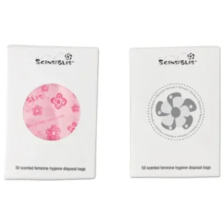 HOSPECO® Scensibles Personal Disposal Bags, Pink, 50 Bags/Box, 24 Boxes/Carton