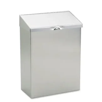 HOSPECO® Wall Mount Sanitary Napkin Receptacle, Stainless Steel