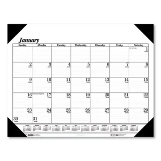 House of Doolittle™ 100% Recycled One-Color Dated Monthly Desk Pad Calendar