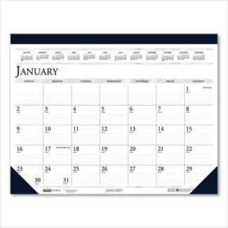 House of Doolittle™ 100% Recycled Two-Color Dated Monthly Desk Pad Calendar
