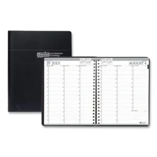House of Doolittle™ Academic Year Recycled Professional Weekly Planner, 11 x 8.5, Black Wirebound Soft Cover, 12-Month (Aug to July): 2024-2025