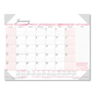 House of Doolittle™ Breast Cancer Awareness 100% Recycled Monthly Desk Pad Calendar